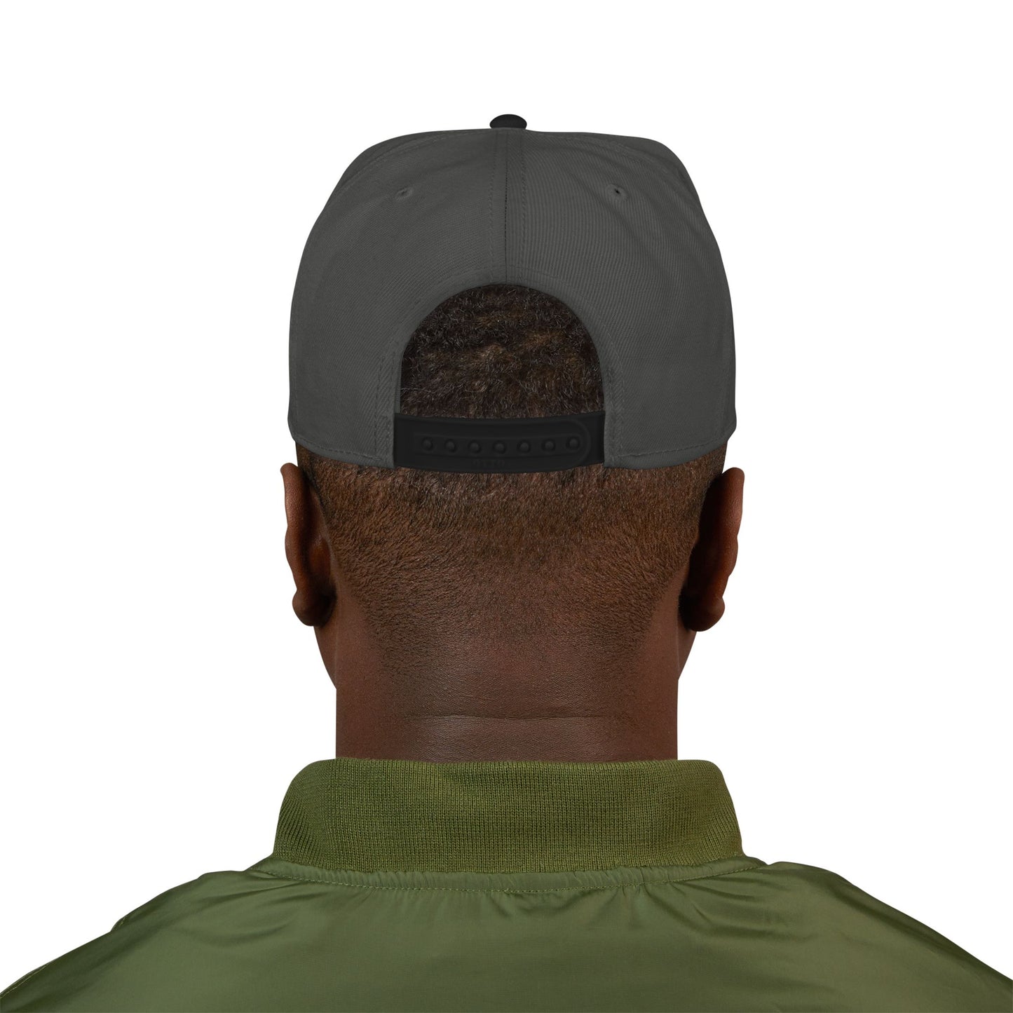 Embroidered Snapback Cap — Minimal Crest Streetwear Hat