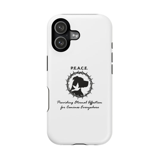 Phone Case — P.E.A.C.E. Logo Magnetic Impact-Resistant Case (Providing Eternal Affection for Canines Everywhere)