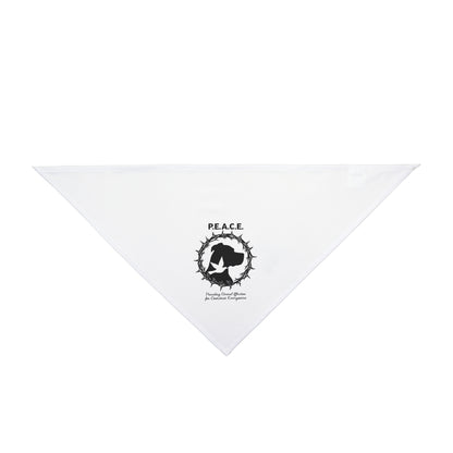 Peace Dove Pet Bandana — P.E.A.C.E. Rescue Awareness Dog & Cat Scarf