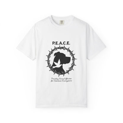 P.E.A.C.E. Dove & Crown Graphic T-Shirt — Prisoner Advocacy Awareness Tee