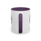 Accented Ceramic Mug with P.E.A.C.E. Logo | Support Large Breed Dog Rescue (11oz & 15oz)