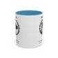 Accented Ceramic Mug with P.E.A.C.E. Logo | Support Large Breed Dog Rescue (11oz & 15oz)