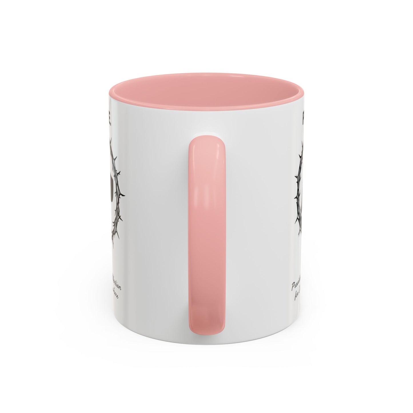 Accented Ceramic Mug with P.E.A.C.E. Logo | Support Large Breed Dog Rescue (11oz & 15oz)