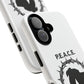 Phone Case — P.E.A.C.E. Dog Silhouette with Dove & Wreath (Animal Rescue Tribute)