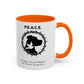 Accented Ceramic Mug with P.E.A.C.E. Logo | Support Large Breed Dog Rescue (11oz & 15oz)