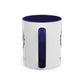 Accented Ceramic Mug with P.E.A.C.E. Logo | Support Large Breed Dog Rescue (11oz & 15oz)