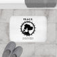 P.E.A.C.E. Canine Memorial Bath Mat – Dog Silhouette & Dove Tribute