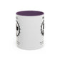 Accented Ceramic Mug with P.E.A.C.E. Logo | Support Large Breed Dog Rescue (11oz & 15oz)