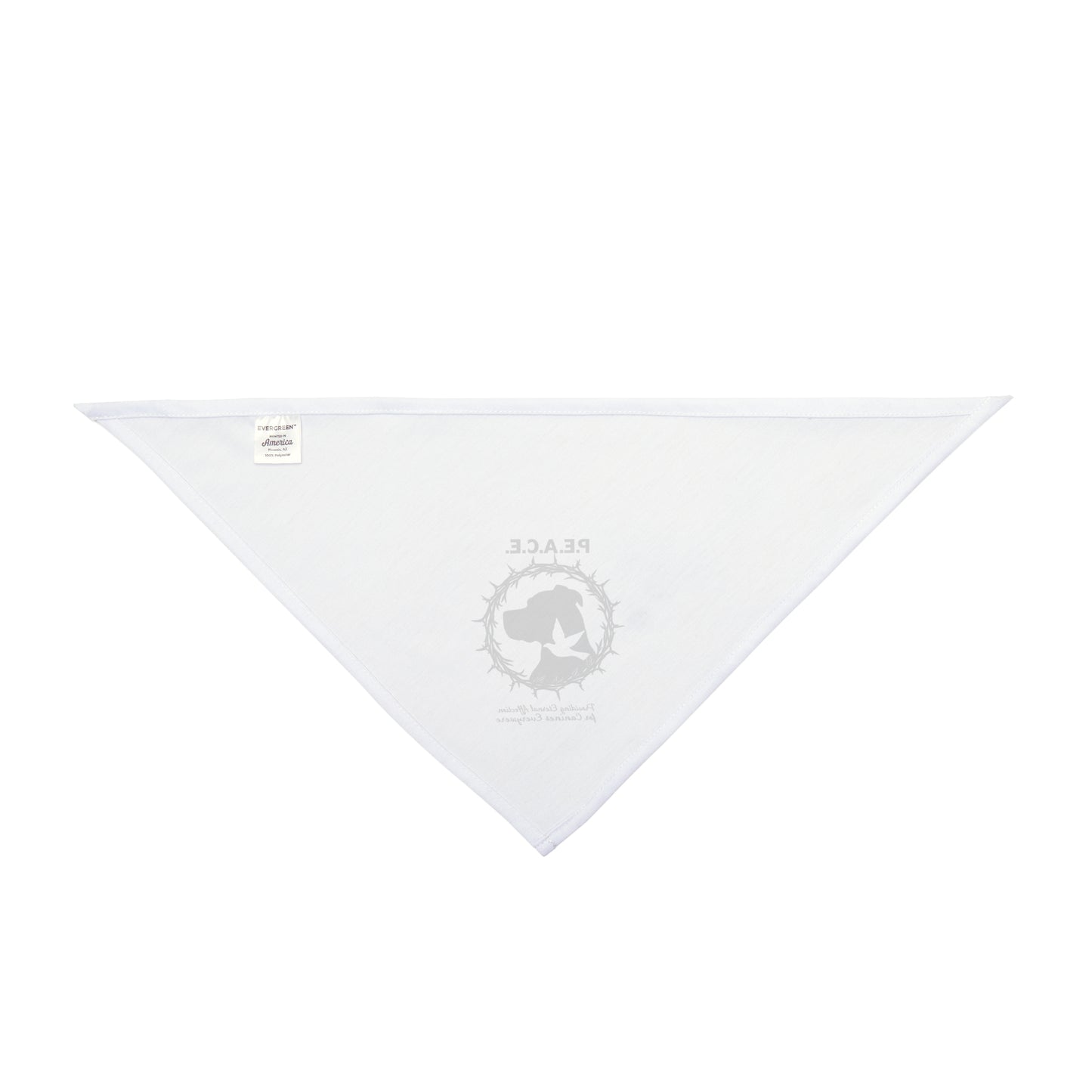 Peace Dove Pet Bandana — P.E.A.C.E. Rescue Awareness Dog & Cat Scarf