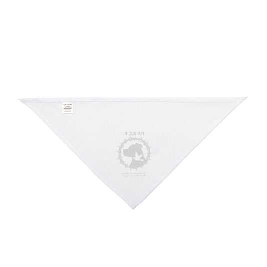 Peace Dove Pet Bandana — P.E.A.C.E. Rescue Awareness Dog & Cat Scarf