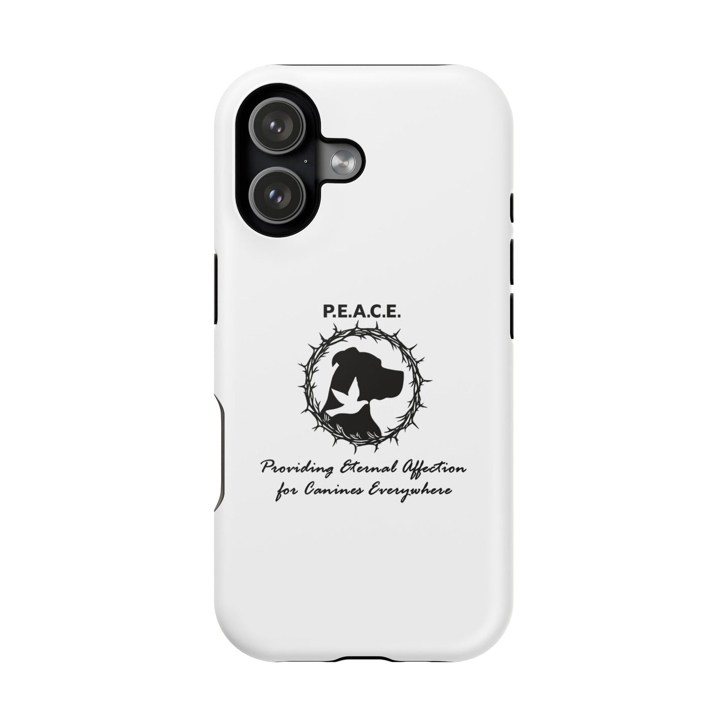 Phone Case — P.E.A.C.E. Logo Magnetic Impact-Resistant Case (Providing Eternal Affection for Canines Everywhere)