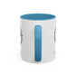 Accented Ceramic Mug with P.E.A.C.E. Logo | Support Large Breed Dog Rescue (11oz & 15oz)