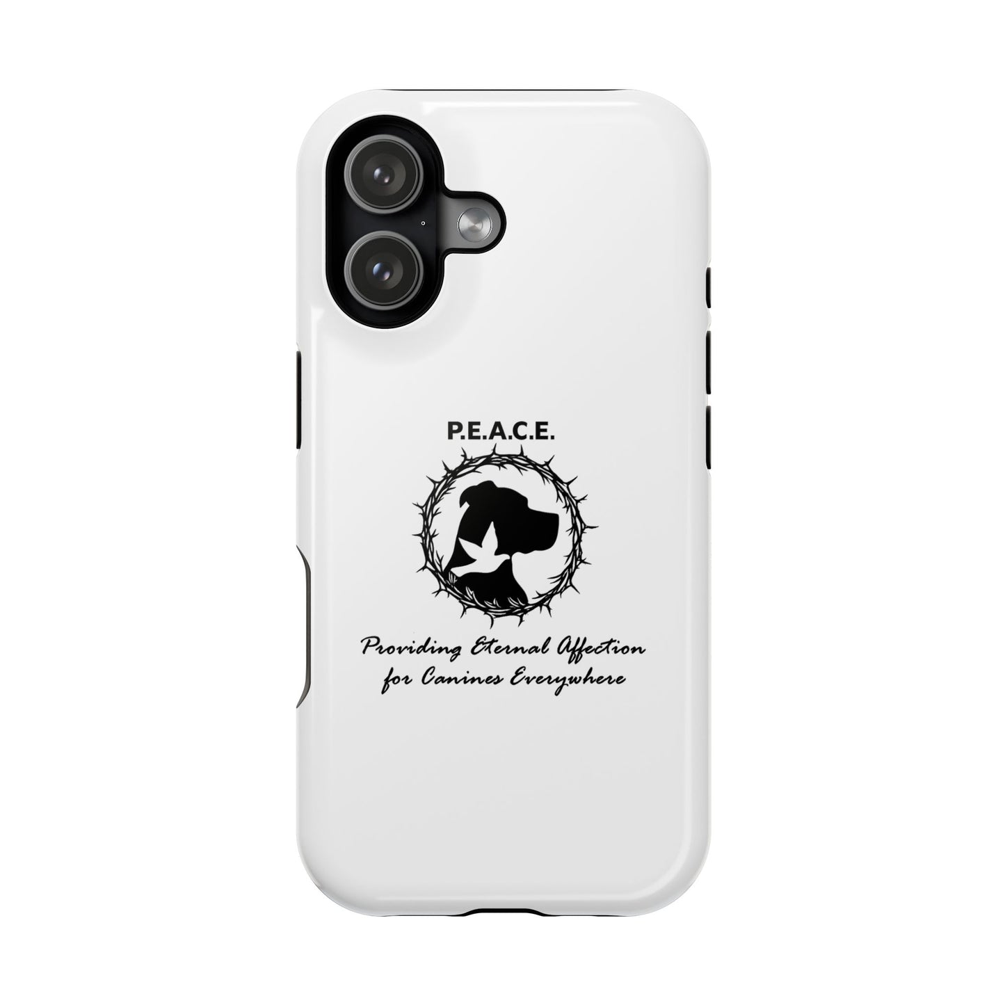 Phone Case — P.E.A.C.E. Logo Magnetic Impact-Resistant Case (Providing Eternal Affection for Canines Everywhere)