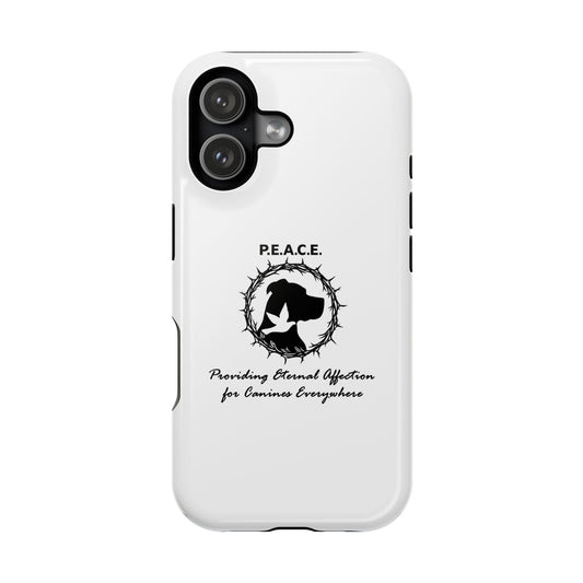 Phone Case — P.E.A.C.E. Logo Magnetic Impact-Resistant Case (Providing Eternal Affection for Canines Everywhere)