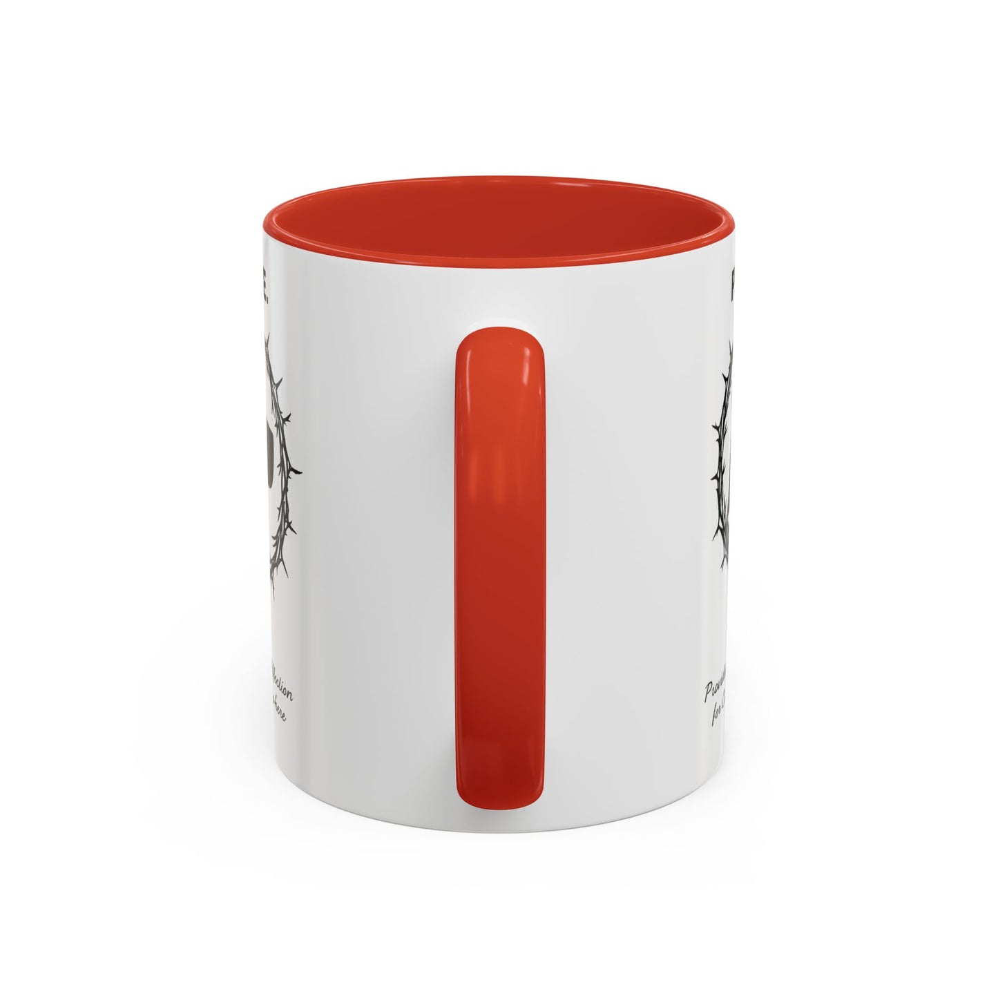 Accented Ceramic Mug with P.E.A.C.E. Logo | Support Large Breed Dog Rescue (11oz & 15oz)