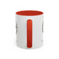 Accented Ceramic Mug with P.E.A.C.E. Logo | Support Large Breed Dog Rescue (11oz & 15oz)