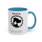 Accented Ceramic Mug with P.E.A.C.E. Logo | Support Large Breed Dog Rescue (11oz & 15oz)