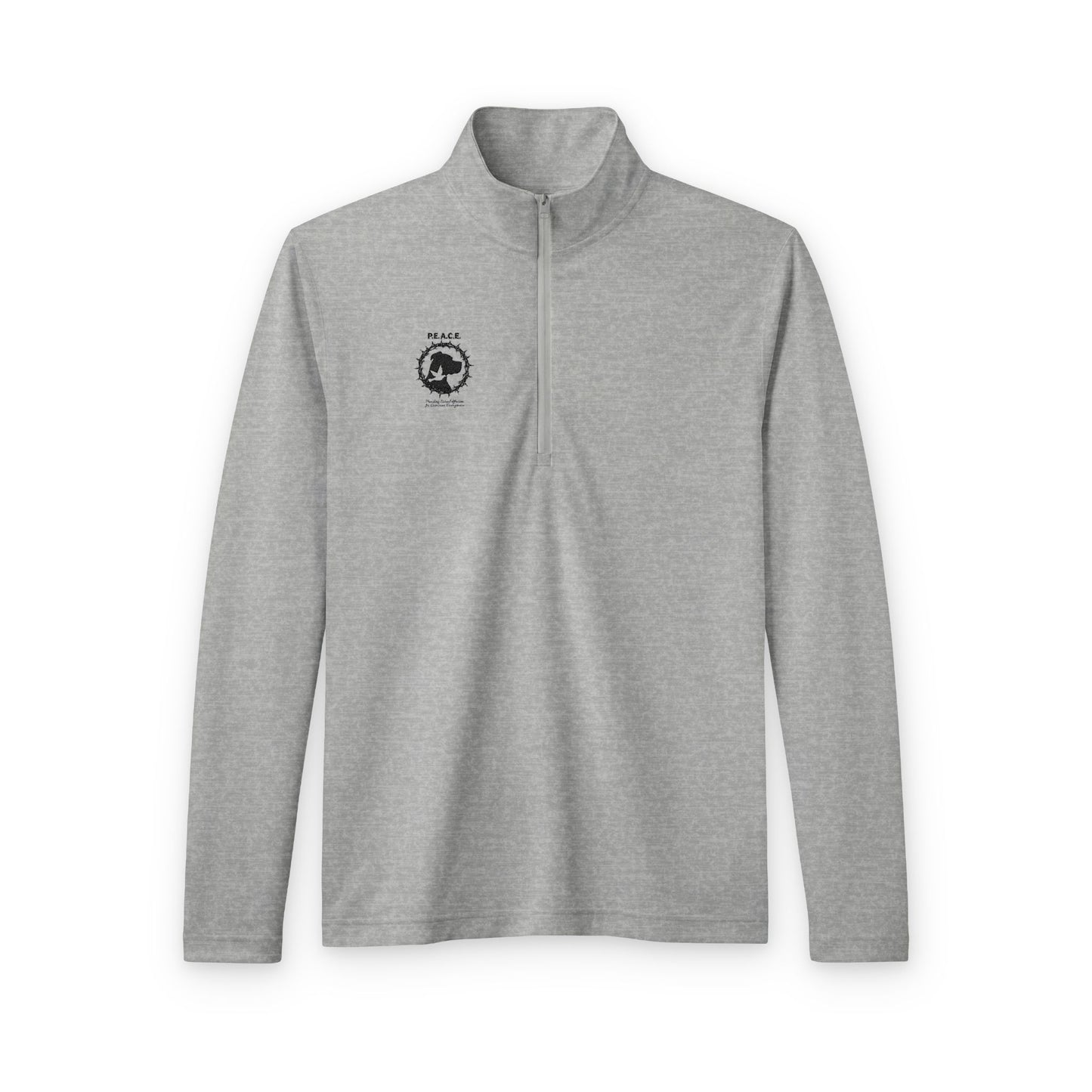 Quarter-Zip Pullover — Minimal Logo Performance Pullover