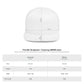 Peace Skull Snapback Hat — Flat Bill White Cap with 'P.E.A.C.E.' Graphic