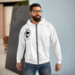 Peace Dove Zip Hoodie — "PEACE" Dove & Laurel Graphic